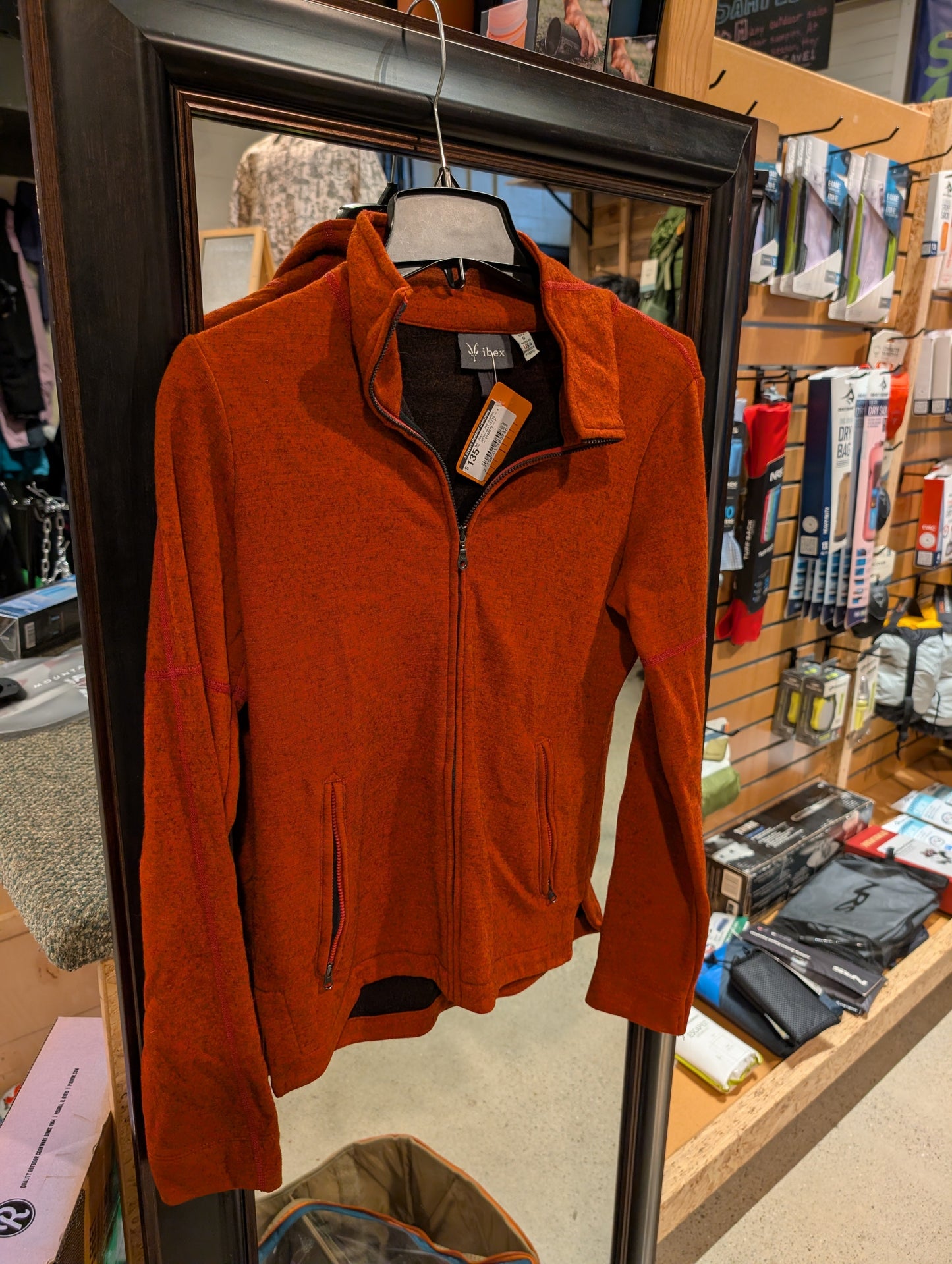 USED Ibex - Red Merino Jacket - Small