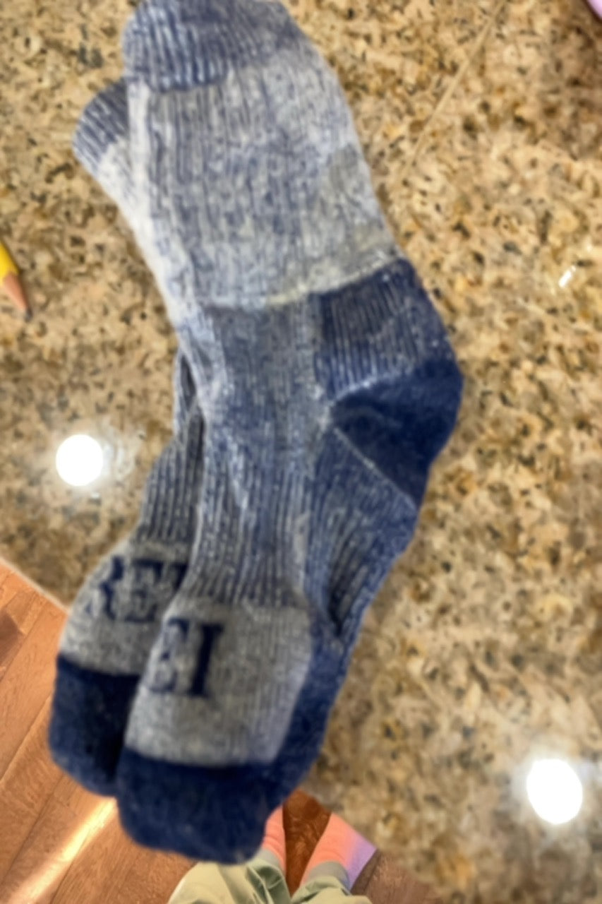 USED - REI Kids Wool Socks - Navy - 10T